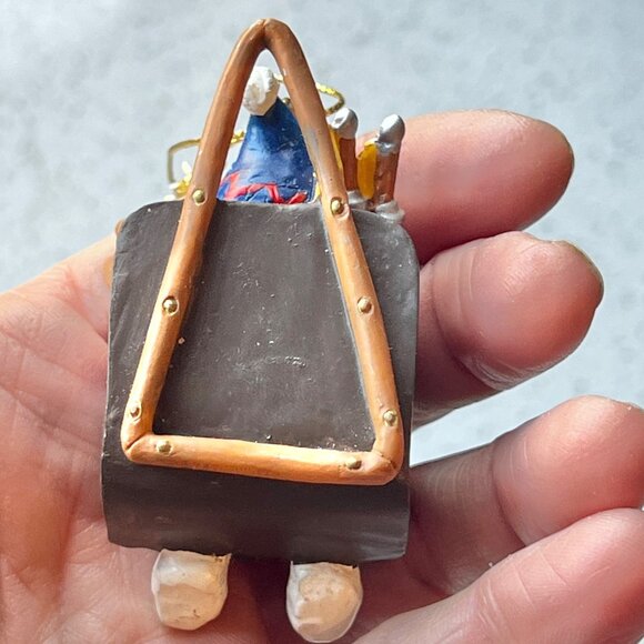 Midwest Resin Snowman Ornament With Skis Winter Decor 3" Tall - Picture 4 of 5